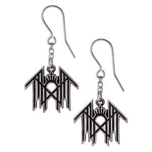 Sleep Token Metal Band Dropper Hook Earrings NWT